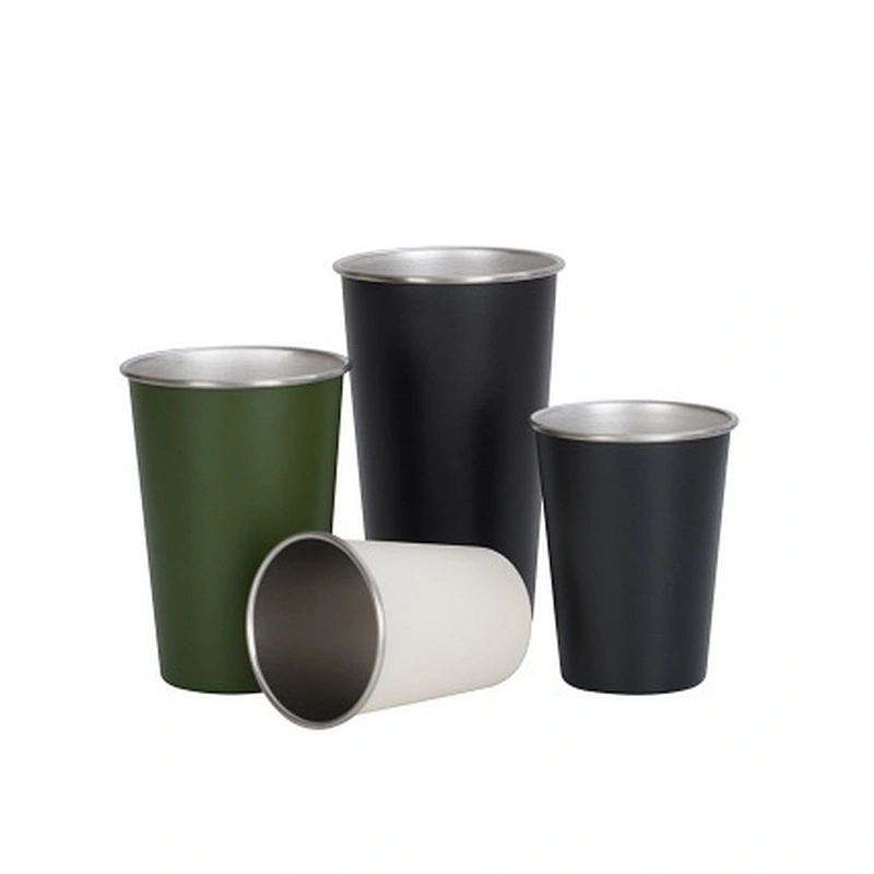 260 ml 350 ml 500 ml 700 ml single wall stainless steel beer,tea, coffee cups